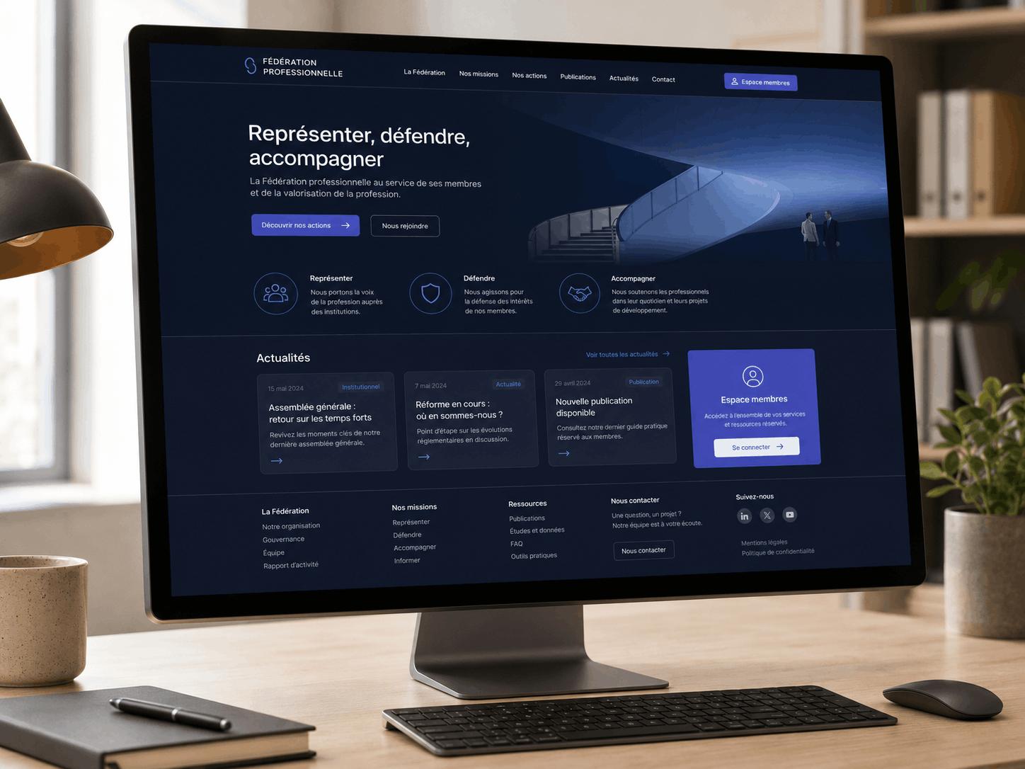 Site institutionnel — Fédération Pro